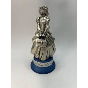 Vtg 1990 Avon Mrs Albee District Award Figurine Pewter